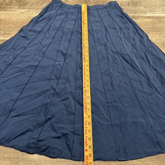 Lafeyette 148 New York Blue A-Line Skirt 6 - Picture 4 of 7